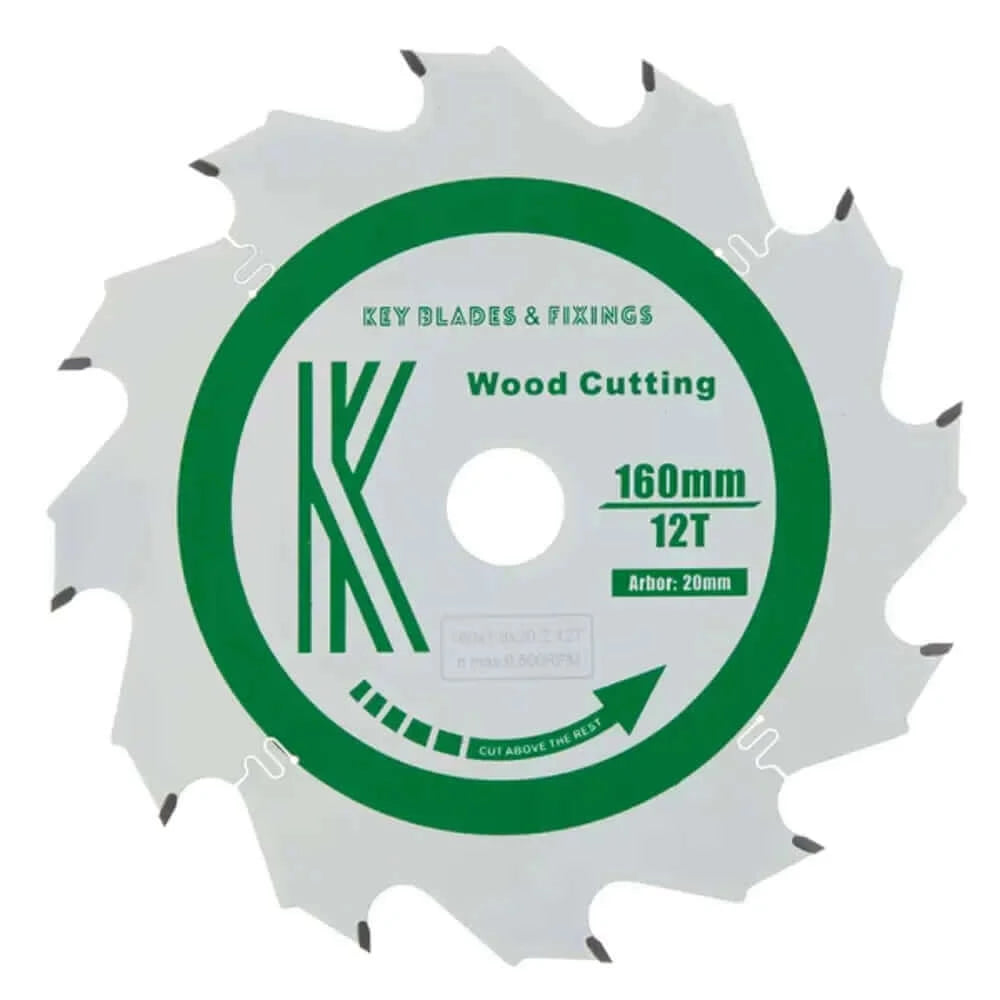 160 mm x 20 mm x 1,8 mm HKC Hoja de sierra de pista "Cougar" de 12 dientes 8160