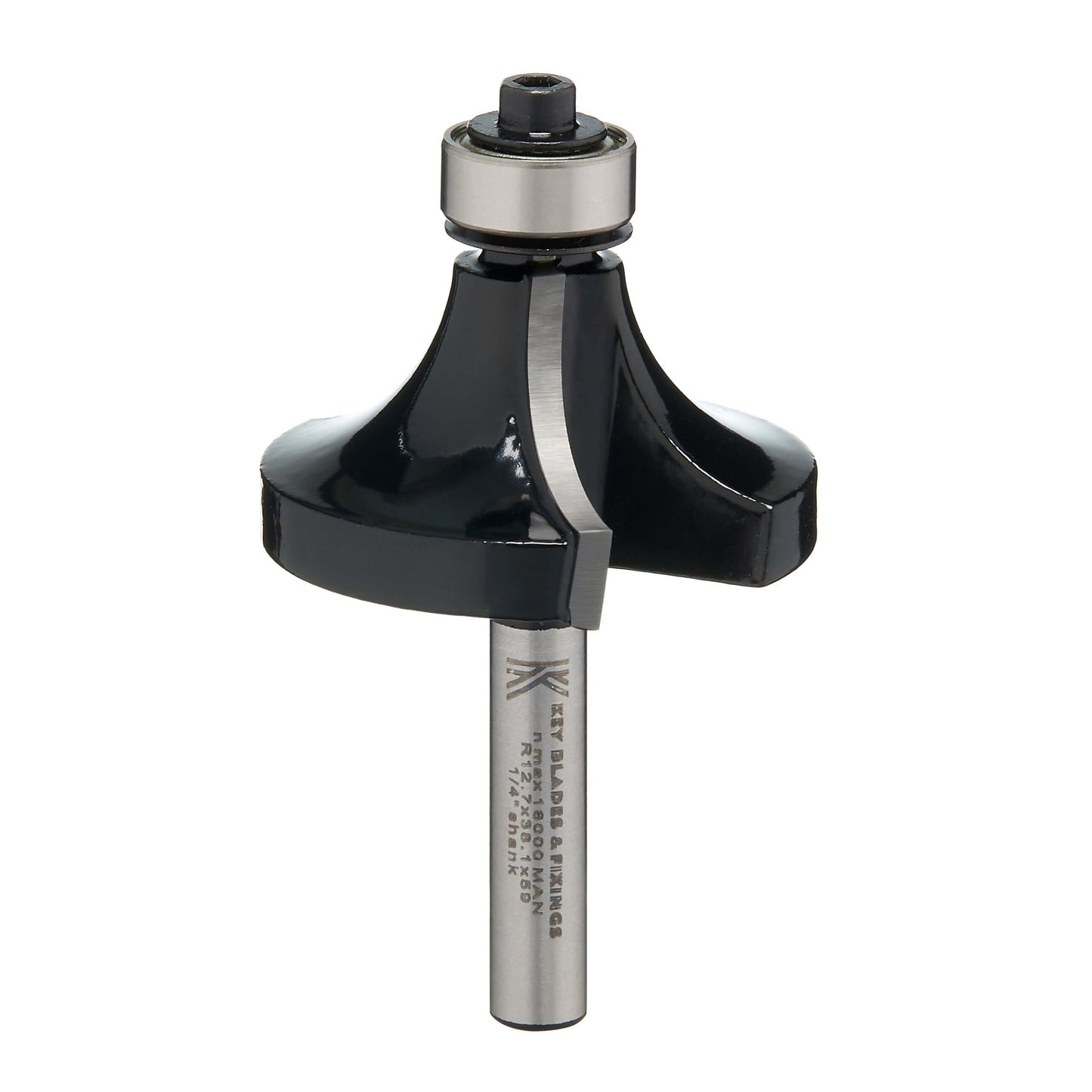 Key Blades 1/4" Rounding Over Router Cutter 12.7mm Radius - R12 - Shop Key Blades & Fixings | Workwear, Power tools & hand tools online - Key Blades & Fixings Ltd