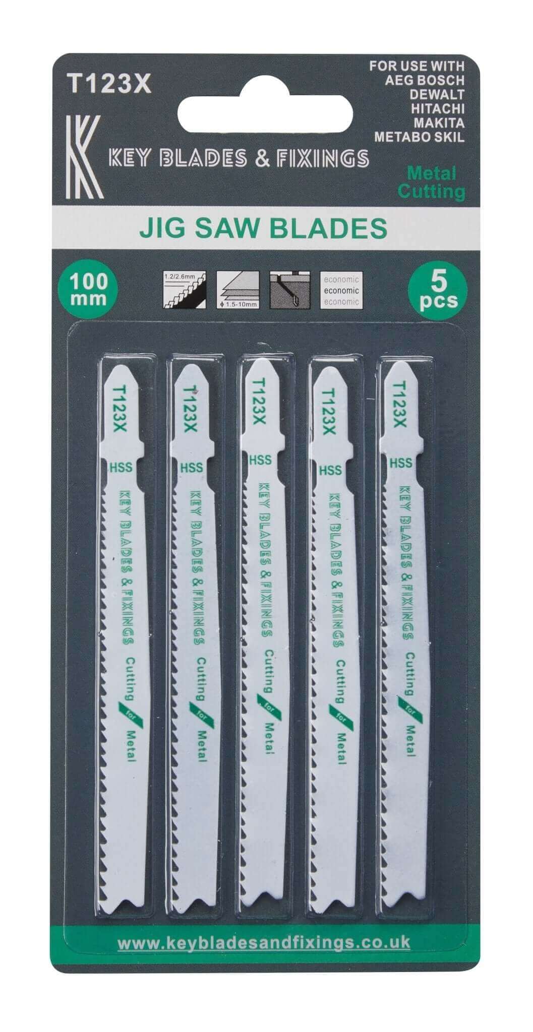 T123X Metal cutting Jigsaw Blades 1199 - Shop Key Blades & Fixings | Workwear, Power tools & hand tools online - Key Blades & Fixings Ltd