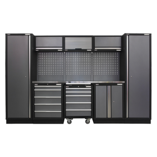 Superline PRO® 3.2m Storage System - Stainless Worktop