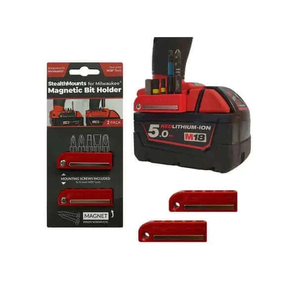 Portapuntas magnético StealthMounts para herramientas Milwaukee M18 2 PCS - (SM11)
