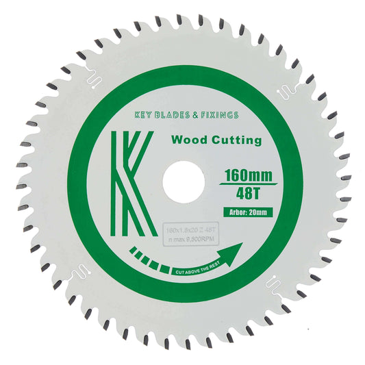 160mm x 20mm x 1.8mm HKC 48 Tooth Track Saw Blade - 2103
