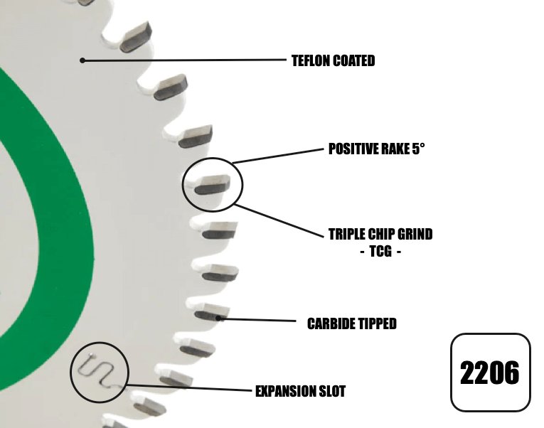 FESTOOL TS55/TSC (24 y 48TCG DIENTES 2.2MM) "Rip N Triple Chip" 4444