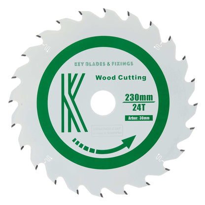 230 mm x 30 mm x 2,5 mm Hoja de sierra de 24 dientes (HK85) - 2701