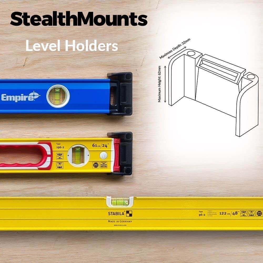 El paquete StealthMounts para 2 niveles incluye 4 soportes: apto para uso en furgonetas y talleres (SM20)