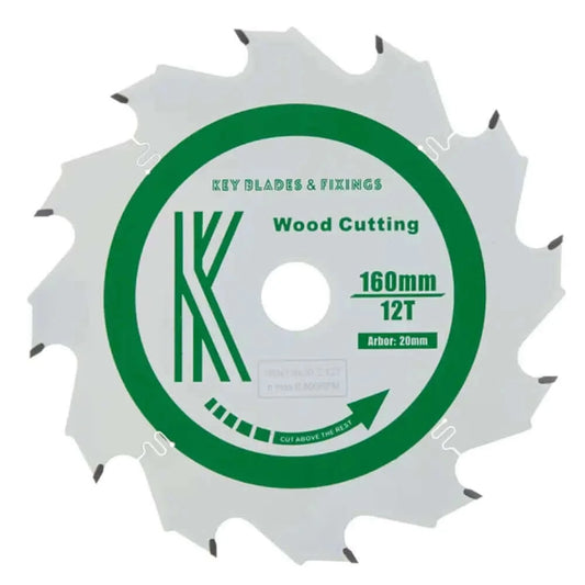160 mm x 20 mm x 1,8 mm HKC Hoja de sierra de pista "Cougar" de 12 dientes 8160