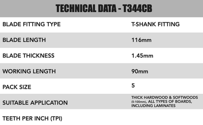 T344CB Double sided Jigsaw Blades - 1211